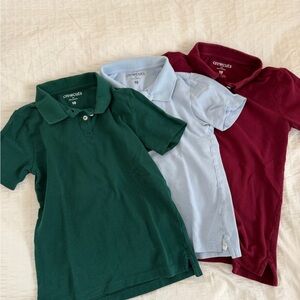 Crewcuts Polo Trio - Forest Green, Sky Blue, Maroon